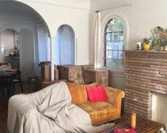 velvet sofa -cheap- coffee table and more!