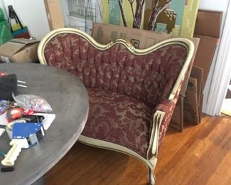 Hollywood Regency Victorian style loveseat! The cutest and in PERFECT condition