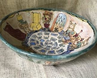 Colorful Hand painted bowl