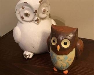 Owl pitcher and figure
