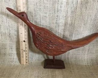 Wood carved duck/goose/bird