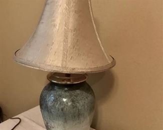 20" Table Lamp with porcelain base and shade (works)