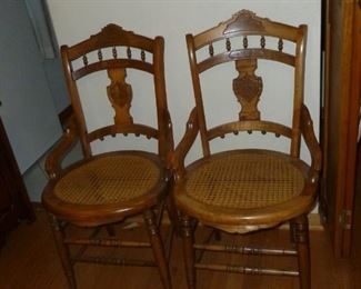 Pair beautiful old chairs