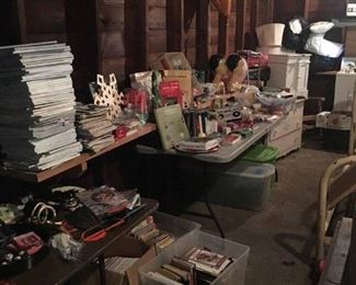 Books (some good kids books), old magazines, a couple of small furniture pieces