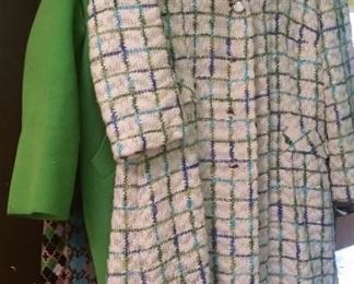 A few great vintage coats and lingerie pieces