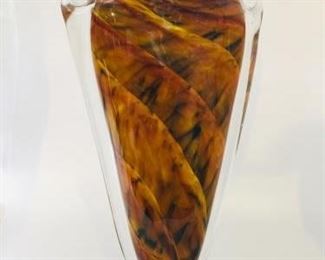 Hand-Blown Glass Shoulder Vase by Mark Rosenbaum https://ctbids.com/#!/description/share/258882