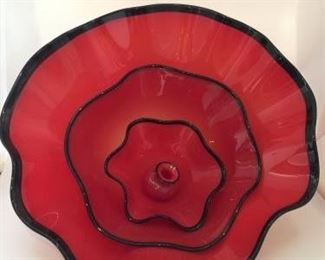 Set of Artisan Blown-Glass Nested Bowls https://ctbids.com/#!/description/share/258887