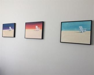 Beach Chair Series Paintings by Paul Crombie https://ctbids.com/#!/description/share/259196