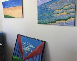 Scenic Landscapes Trio of Paintings by Paul Crombie https://ctbids.com/#!/description/share/259204