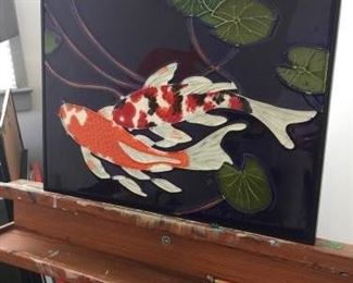 Koi Pond Ceramic Art by Wayne Gao https://ctbids.com/#!/description/share/259206