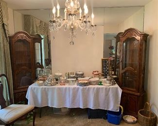 Some of many dishes- China cabinets