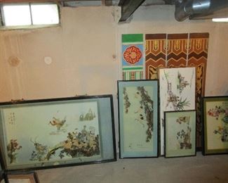 3d Large and Small Asian Framed Pictures
