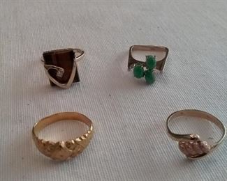 Ladies Unique Gold Rings
