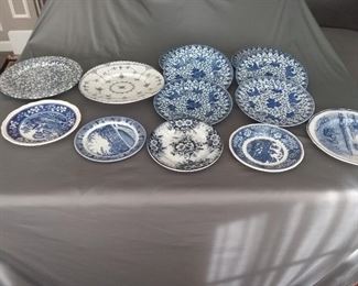 Collection of Blue and White Dishes