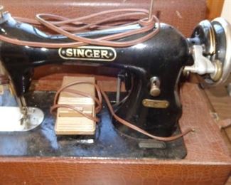 Vintage singer portable sewing machine