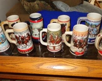 Budweiser steins