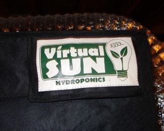 Virtual Sun hydroponics grow tent with filtration system