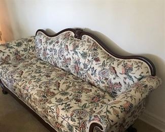 Lovely sofa with Jacobian upholstery 