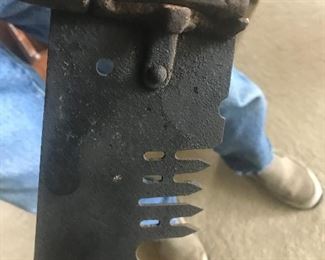 Original handles of two handled saw