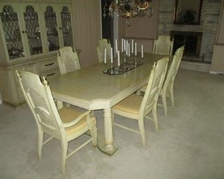 Dining room table and chairs
