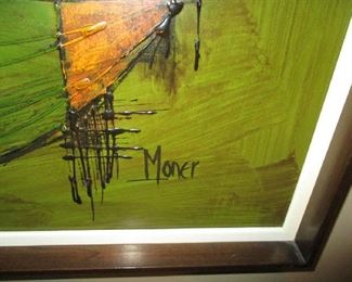 Name on framed artwork