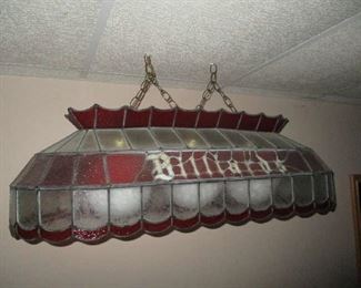Billiards pool table lamp