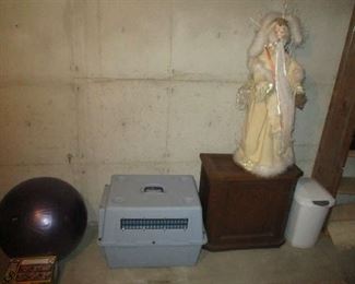 Basement items and Santa Claus