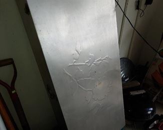 Unique Aluminum Box 41" with side locks and carrying handle