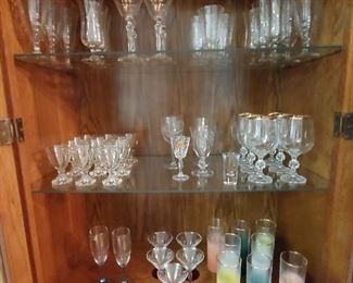 Vintage Glasses including Frosted, Color, Tom Collins