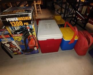 Coolers, Pressure Washer