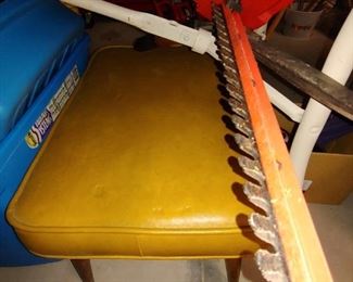 Vintage Foot Stool, Chain Saw