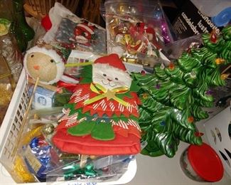 Christmas including 3 Ceramic Trees