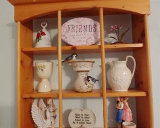 Curio shelf + Knick Knacks