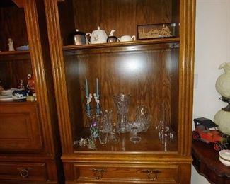 Display Stoarge Cabinet. Matching Style Secretary