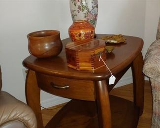 Matching End Table + Knick Knacks