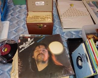 Albums and 45's plus cassette tapes & VCR Tapes!