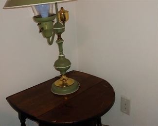 Drop Leaf Table & Lamp.  Two tables available