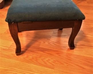 #6 Blue Velvet Footstool   17x12x11  $ 20.00