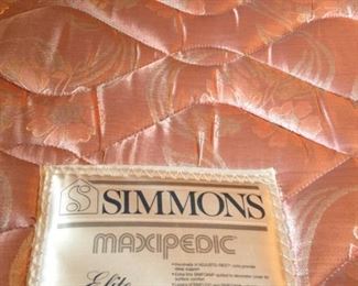 #14 Twin mattress/Boxsprings  $ 50.00 
