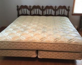 #20 King Headboard w/rails  $ 150.00 
#21 King Mattress/Boxsprings   $ 150.00