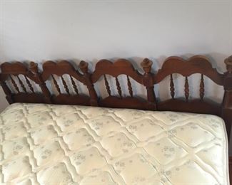 #20 King Headboard w/rails  $ 150.00 
#21 King Mattress/Boxsprings   $ 150.00