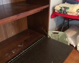 #24  Bookshelf w/flip-down Door & 3 drawers & 1 shelf  $ 75.00