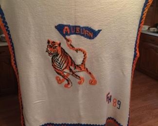 #55 Hand knitted Auburn blanket  $ 30.00