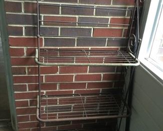 #32 bakers rack 54" H x 25" W x 9"D  $ 50.00