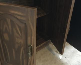 #36 (2)laminate bookshelf w/2doors and 3 shelves 77"H x 30 w x 16"D 50.00 each