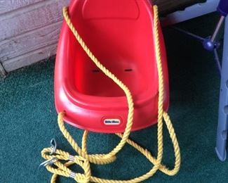 #34 Little Tikes red plastic swing seat  $ 15.00