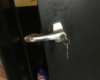 #37 metal tool cabinet Sedsel with keys 36"W x 18'D x 72"H  $ 75.00