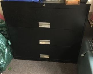 #41 (2) black legal size file cabinet 42"Wx18"Dx40"H 50.00 each