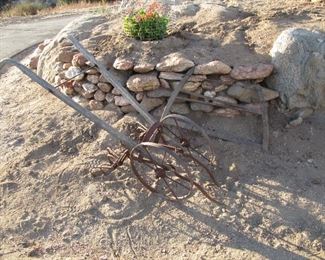 Two wheel tiller antique