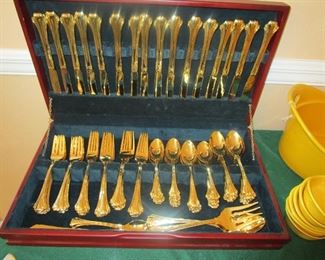 Goldtone Flatware